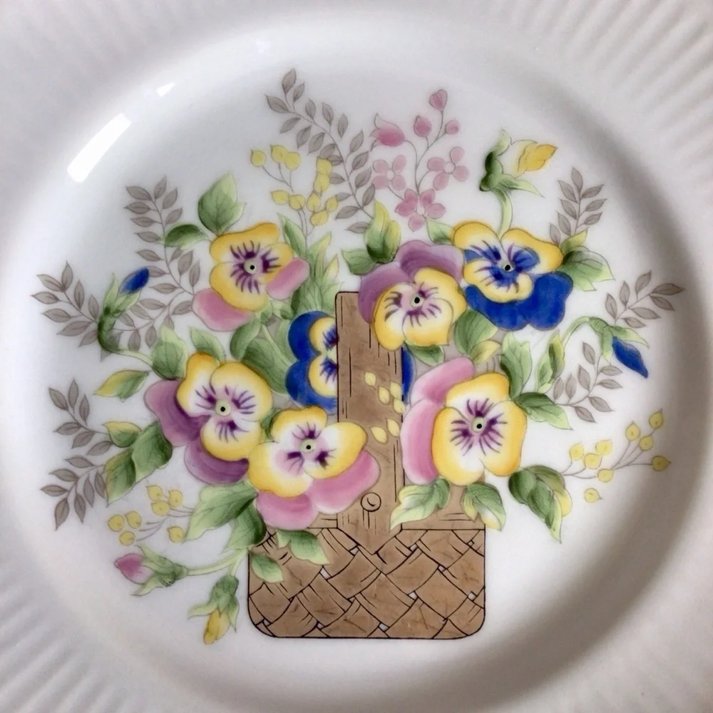 Vintage RFB for Tastesetter Golden Bouquet Plates - Set of 2